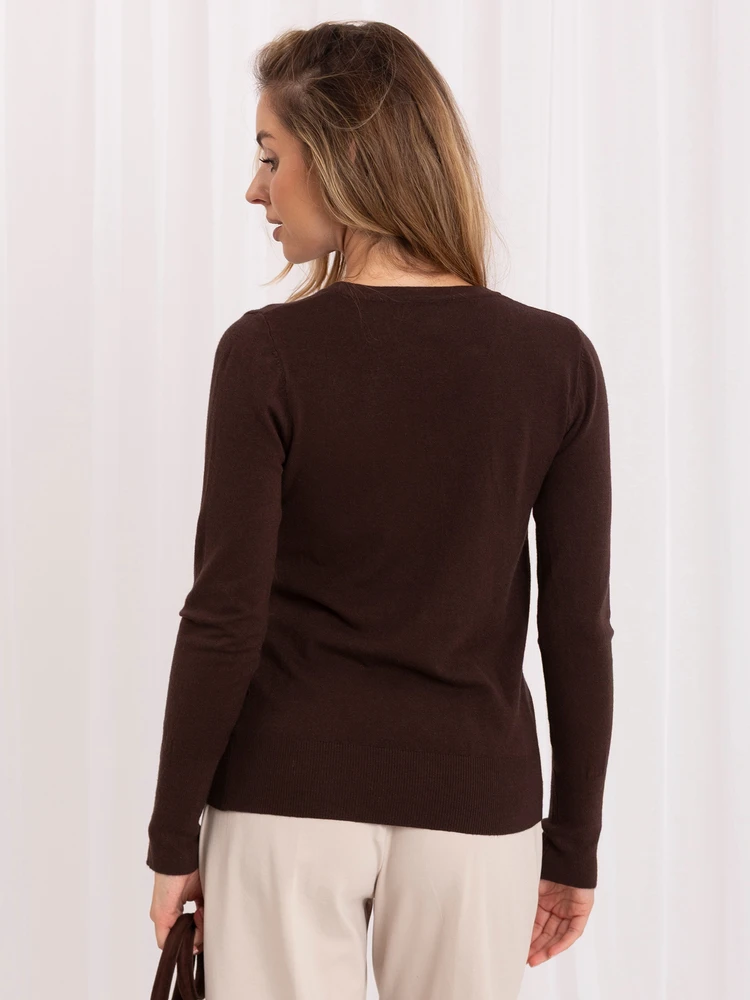 Italy Moda Sweter-IR-SW-QF6137.07-ruda