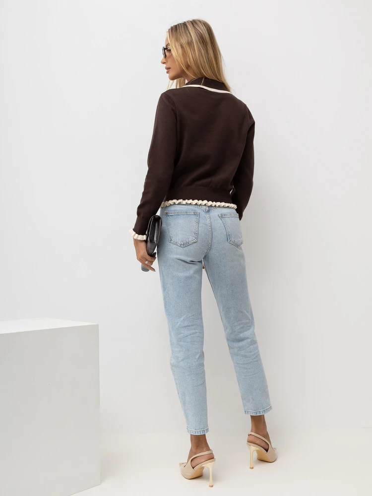 Italy Moda Sweter-IR-SW-QF9581.13-ruda