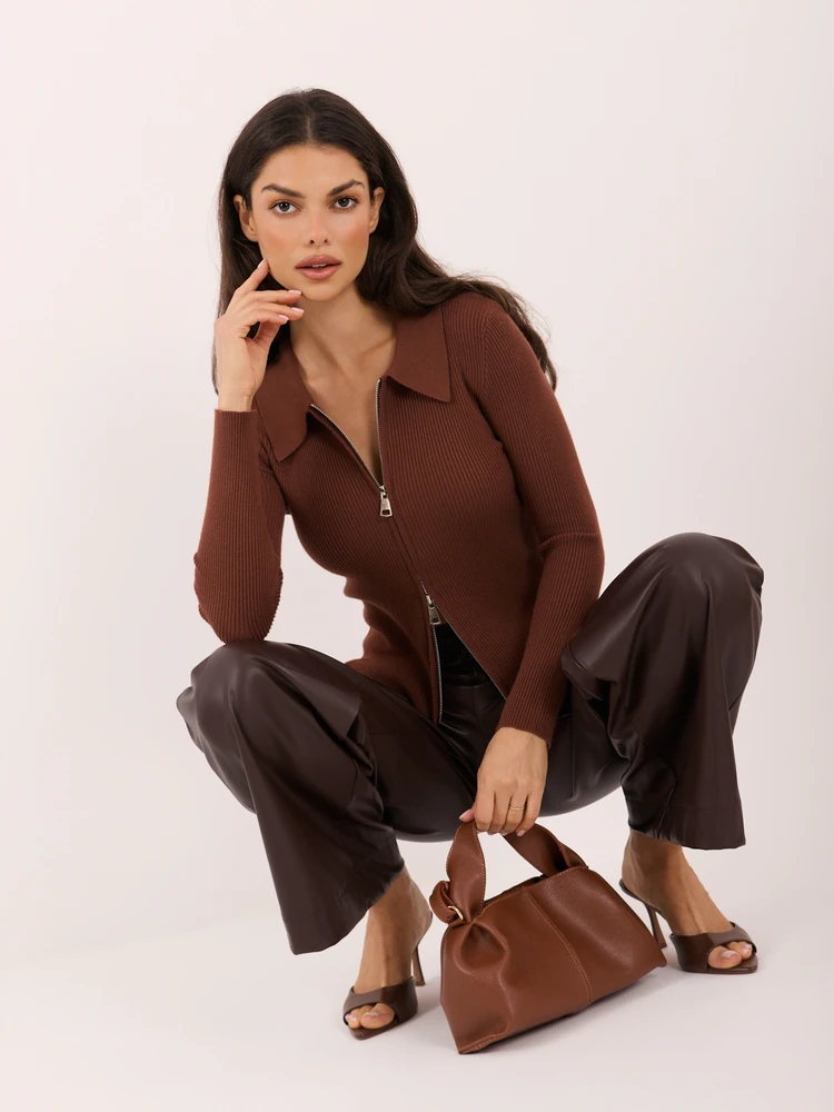 Italy Moda Sweter-IR-SW-RR1315.55-jasny ruda