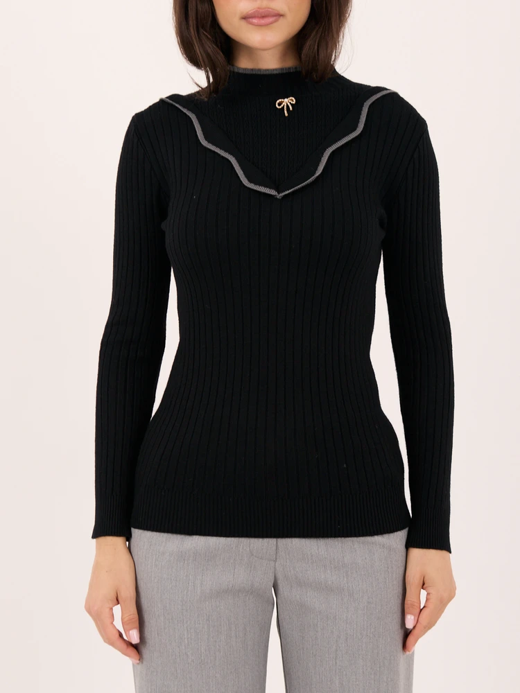 Italy Moda Sweter-IR-SW-RR1316.34-juoda