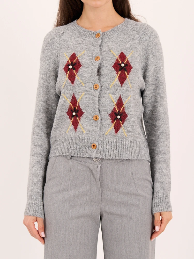 Italy Moda Sweter-IR-SW-RR1395.46-pilka