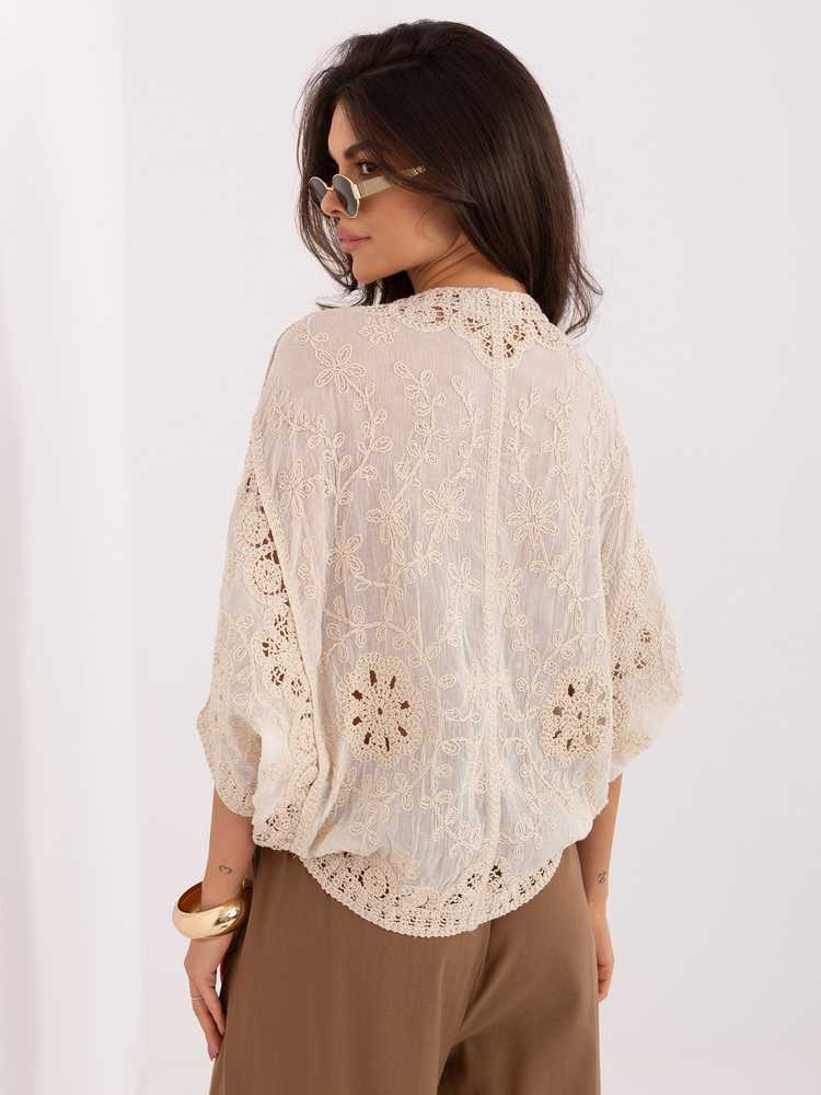 Italy Moda Sweter-IR-SW-RR323.91-smėlio spalva