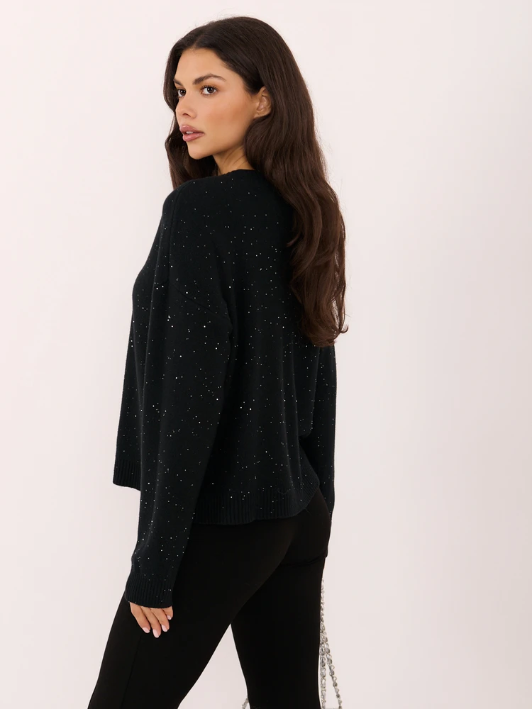 Italy Moda Sweter-IR-SW-W2693.29-juoda