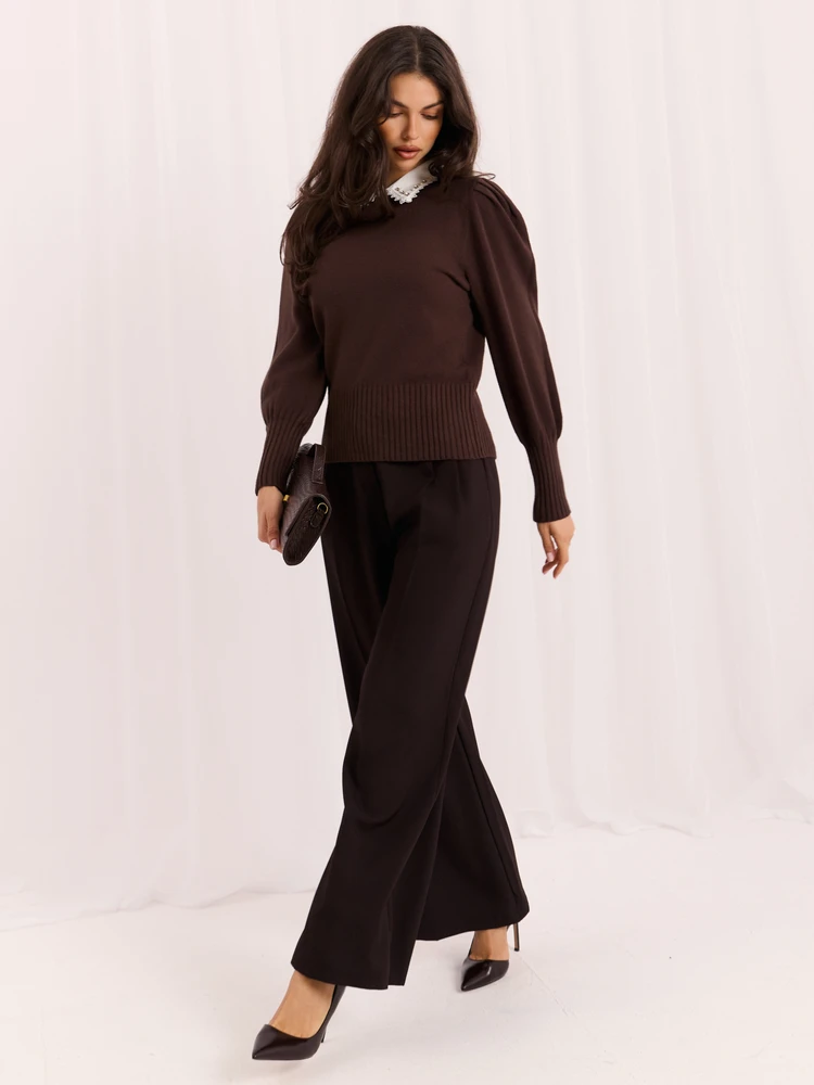 Italy Moda Sweter-IR-SW-YM926.13-ruda