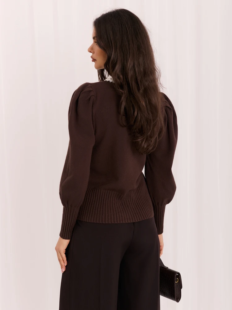 Italy Moda Sweter-IR-SW-YM926.13-ruda