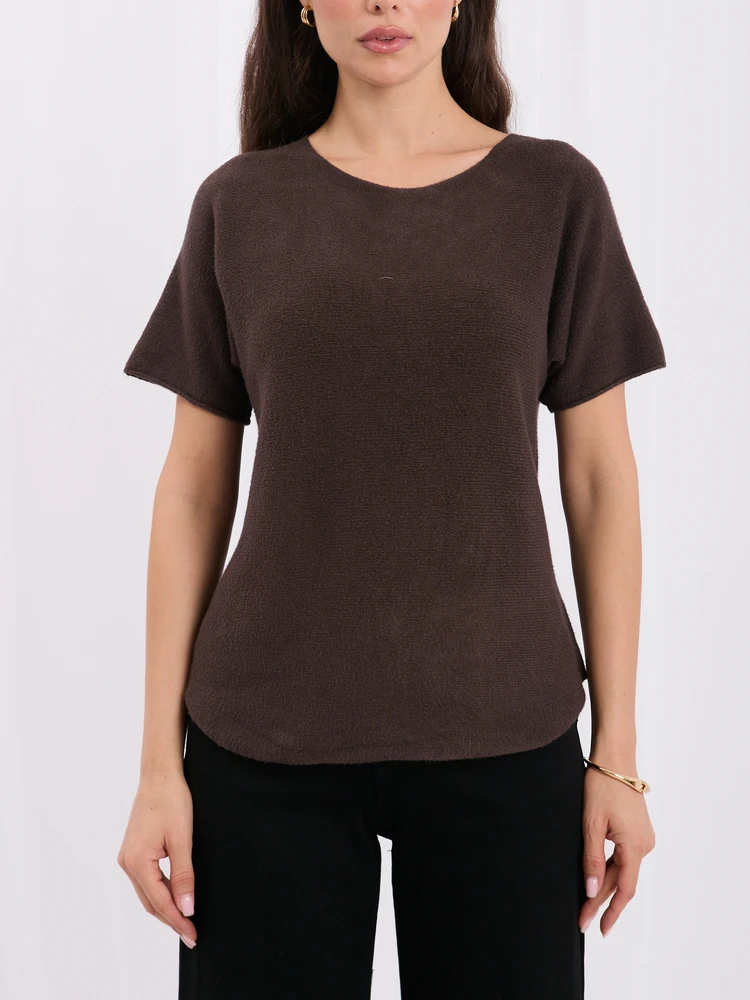 Italy Moda Sweter-IT-SW-2204.36-ciemny ruda