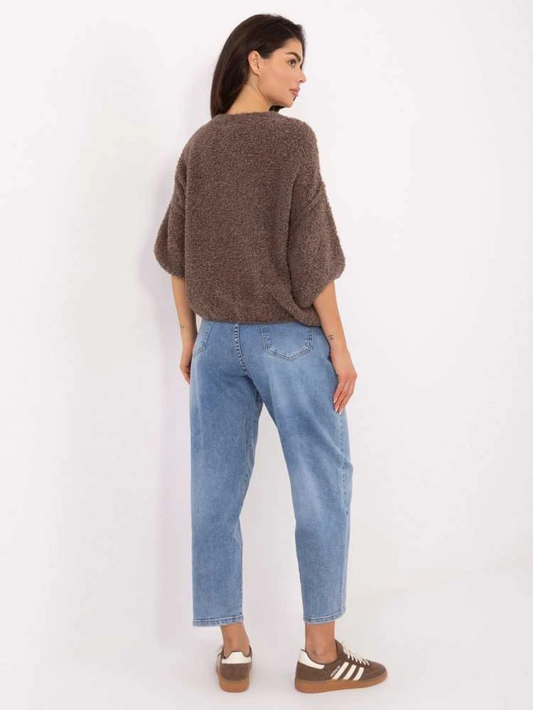 Italy Moda Sweter-IT-SW-72987.00-ciemny bezowy