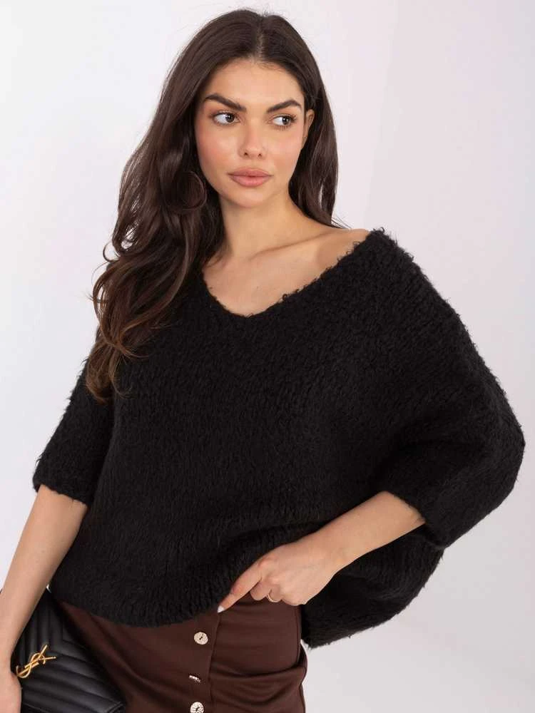 Italy Moda Sweter-IT-SW-7703.70-juoda
