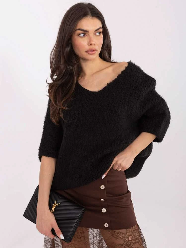 Italy Moda Sweter-IT-SW-7703.70-juoda