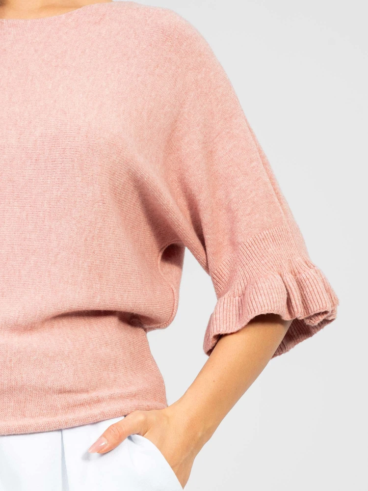 Italy Moda Sweter-IT-SW-99244.65-ciemny rožinė