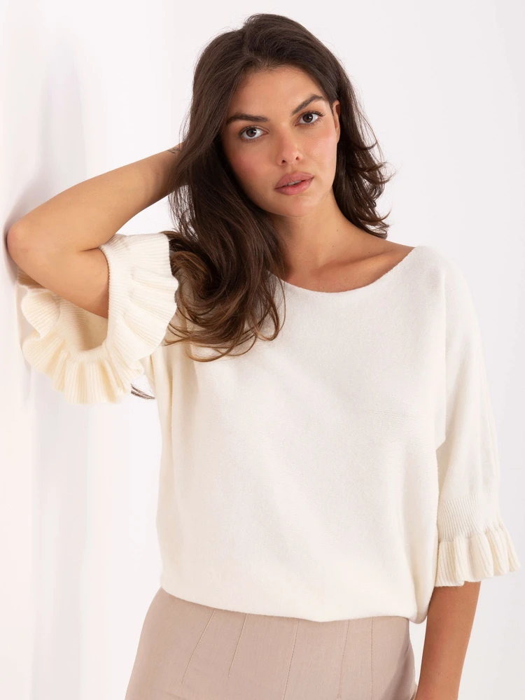 Italy Moda Sweter-IT-SW-99244.65-ecru