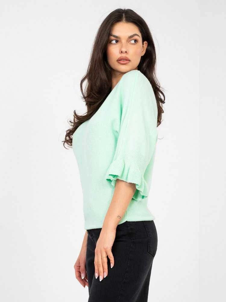 Italy Moda Sweter-IT-SW-99244.65-mietowy