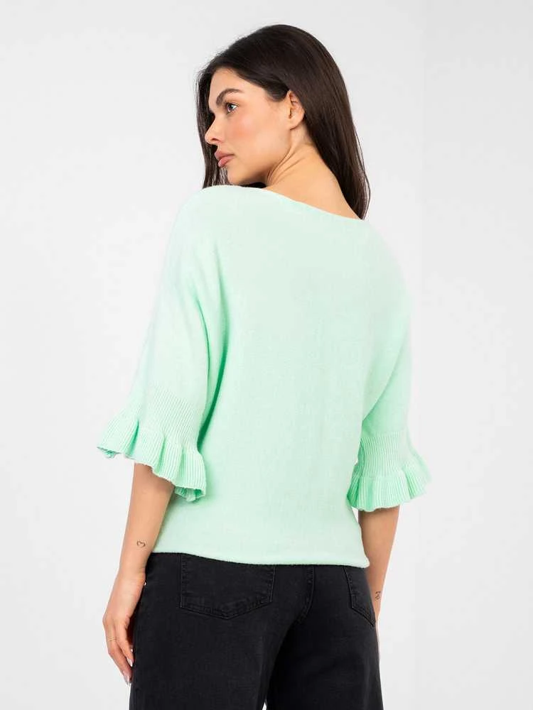 Italy Moda Sweter-IT-SW-99244.65-mietowy