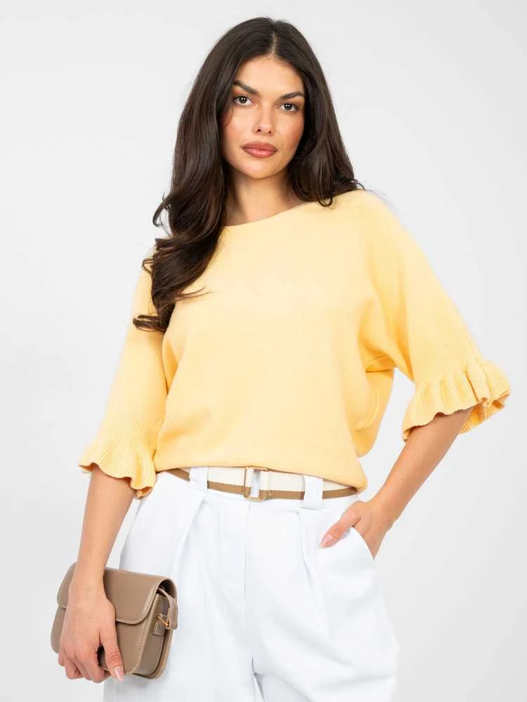 Italy Moda Sweter-IT-SW-99244.98-ciemny geltona