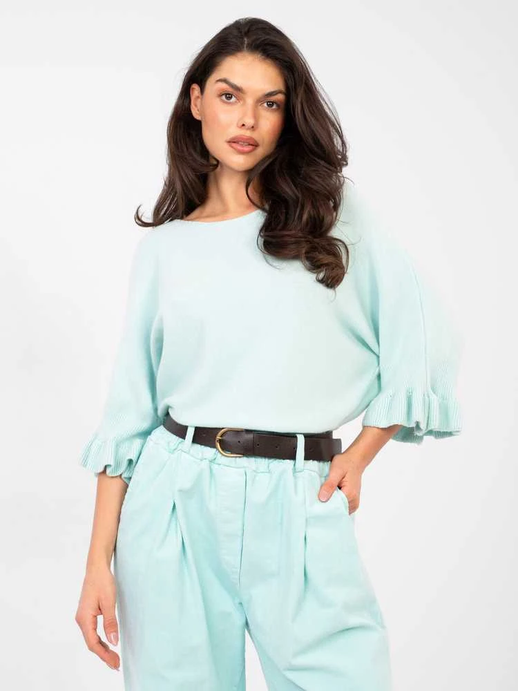 Italy Moda Sweter-IT-SW-99244.98-šviesiai mėlyna