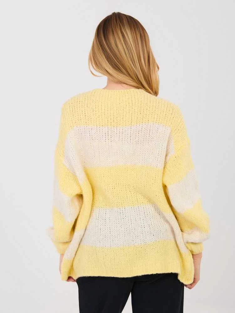 Italy Moda Sweter-MI-SW-0122.51-jasny geltona