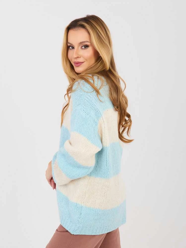 Italy Moda Sweter-MI-SW-0122.51-šviesiai mėlyna