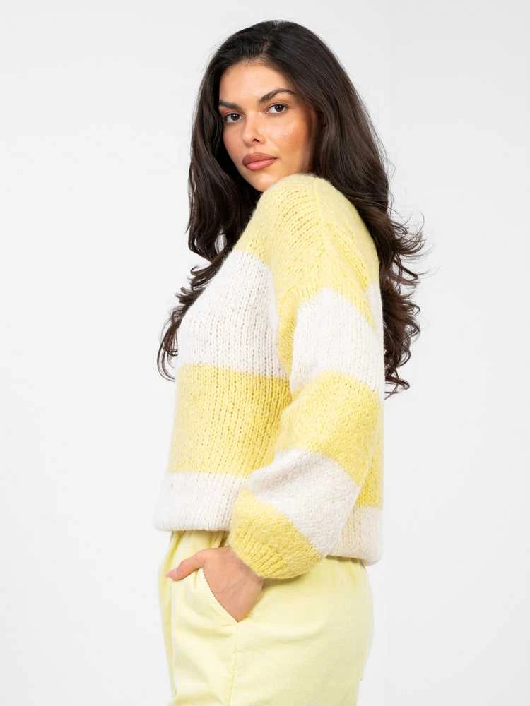 Italy Moda Sweter-MI-SW-0203.71-jasny geltona