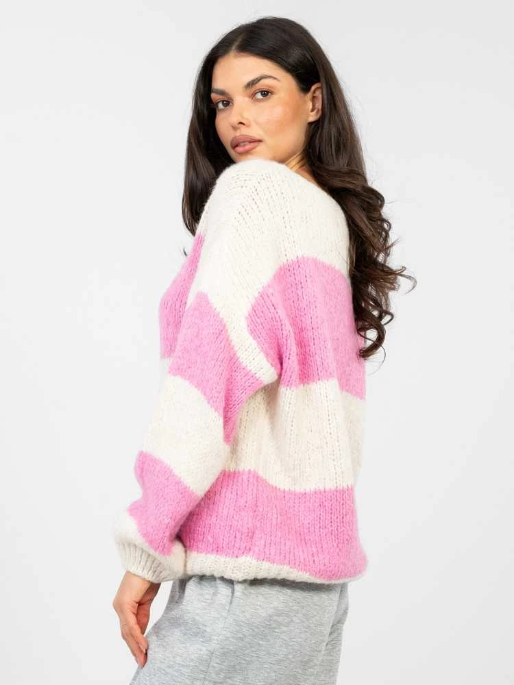 Italy Moda Sweter-MI-SW-0203.71-rožinė