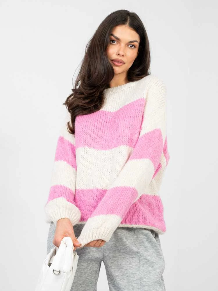 Italy Moda Sweter-MI-SW-0203.71-rožinė