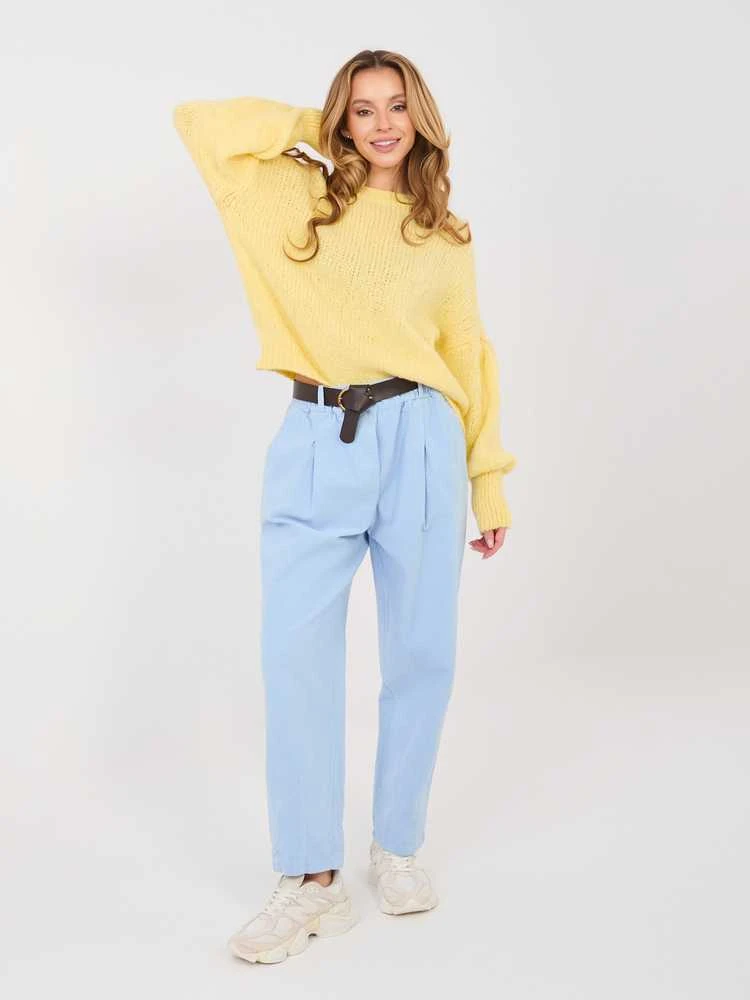 Italy Moda Sweter-MI-SW-0302.18-jasny geltona