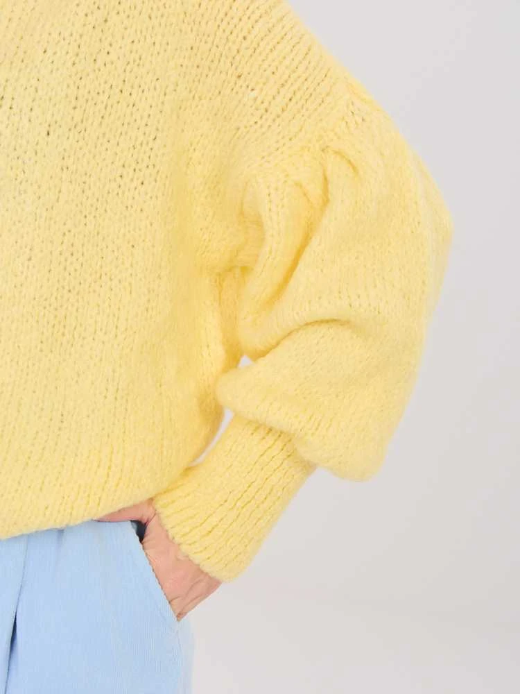 Italy Moda Sweter-MI-SW-0302.18-jasny geltona