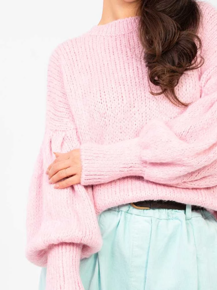 Italy Moda Sweter-MI-SW-0302.18-jasny rožinė