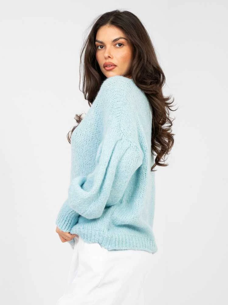 Italy Moda Sweter-MI-SW-0302.18-šviesiai mėlyna
