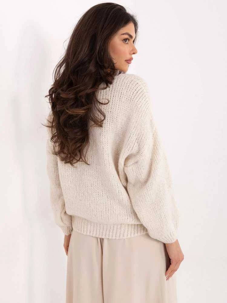 Italy Moda Sweter-MI-SW-0919.18-jasny smėlio spalva