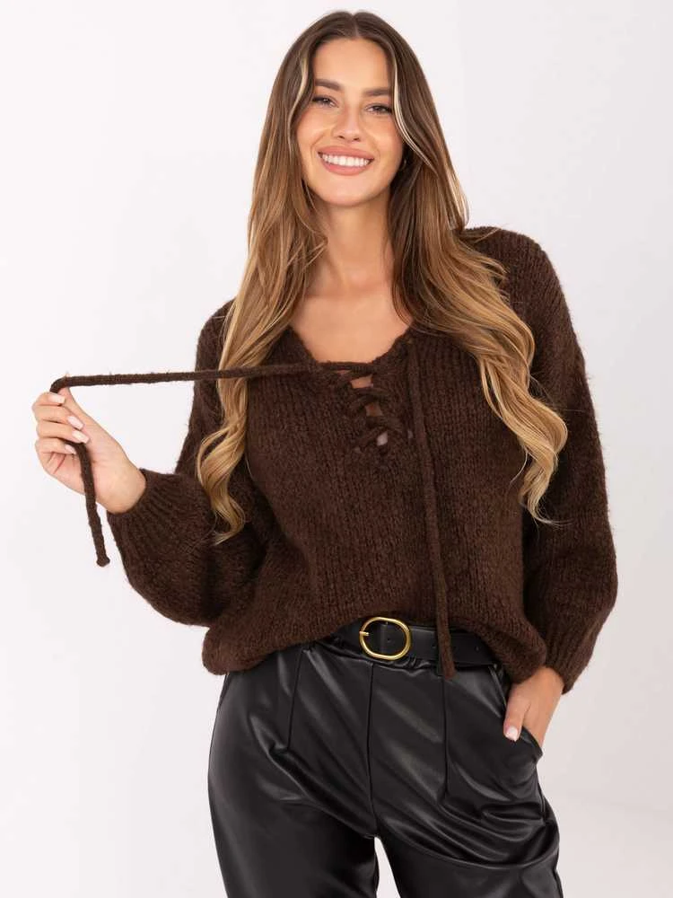 Italy Moda Sweter-MI-SW-0919.18-ruda