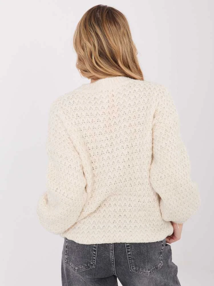 Italy Moda Sweter-MI-SW-1028.22-ecru