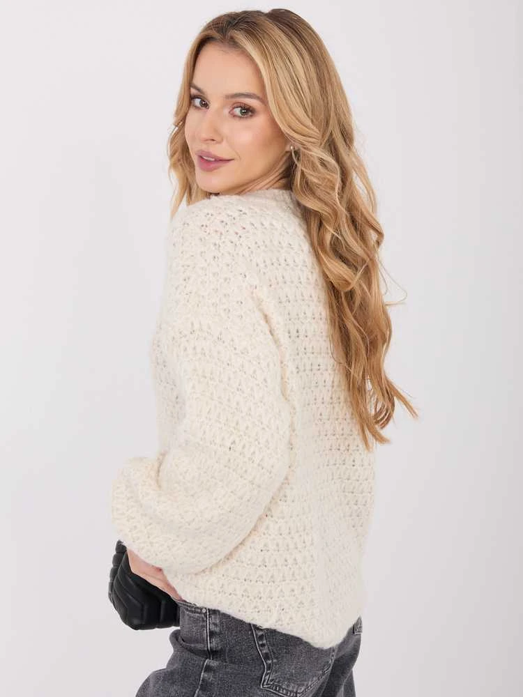 Italy Moda Sweter-MI-SW-1028.22-ecru