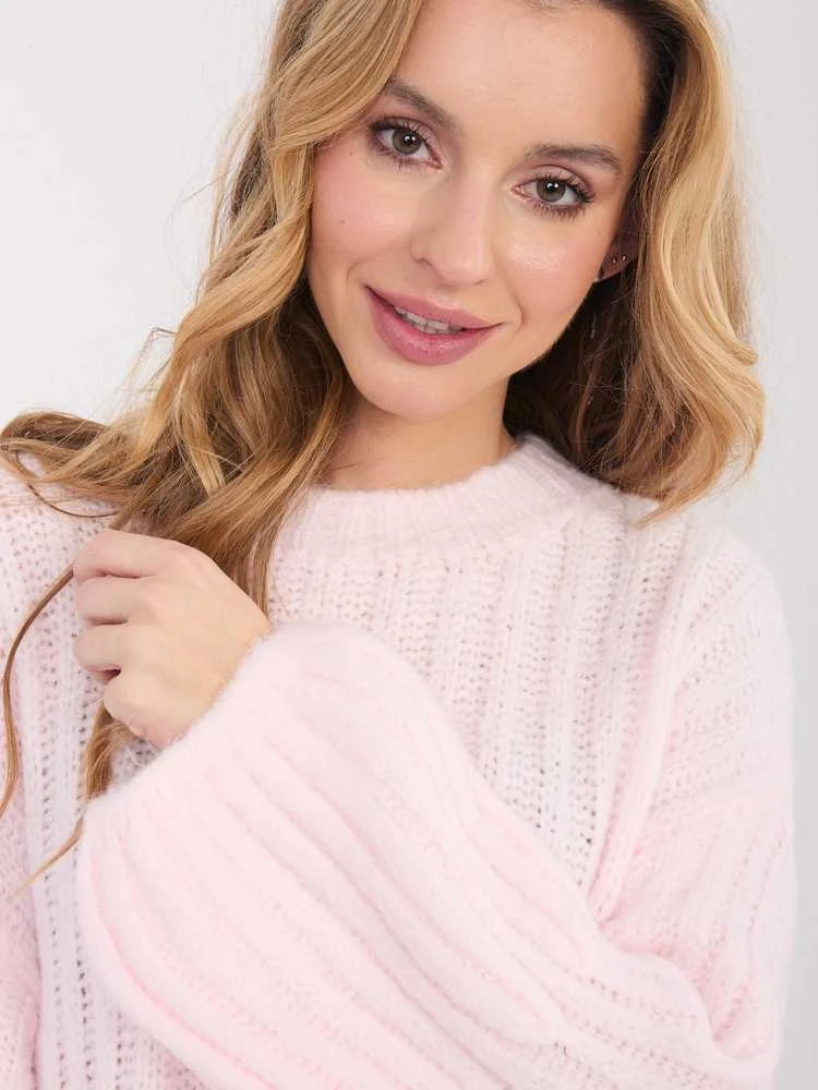 Italy Moda Sweter-MI-SW-1215.51-jasny rožinė