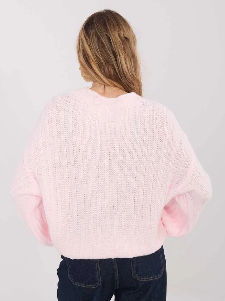Italy Moda Sweter-MI-SW-1215.51-jasny rožinė