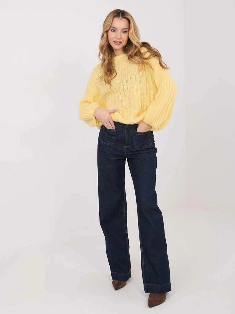 Italy Moda Sweter-MI-SW-1215.97-jasny geltona