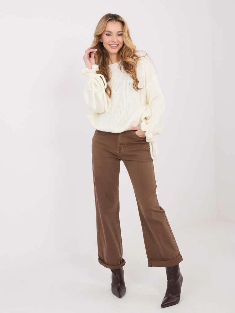 Italy Moda Sweter-MI-SW-1512.28-ecru