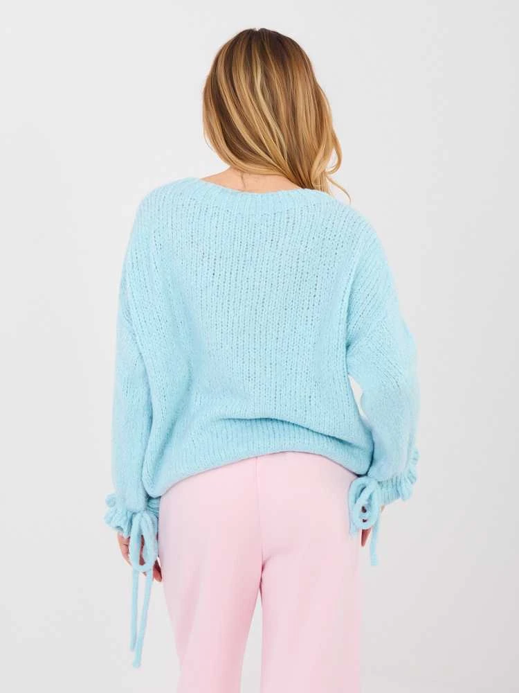 Italy Moda Sweter-MI-SW-1512.28-šviesiai mėlyna