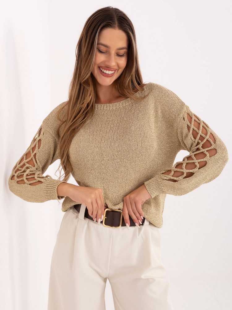 Italy Moda Sweter-MI-SW-1606.96-auksinė