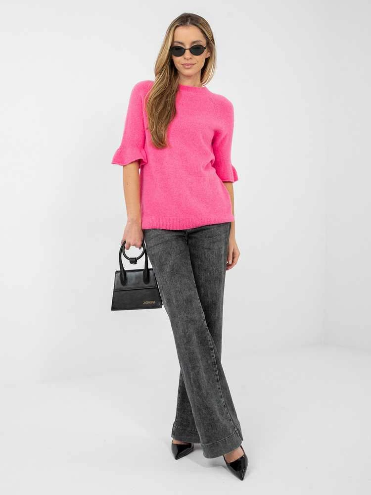 Italy Moda Sweter-MI-SW-1901.66-ciemny rožinė