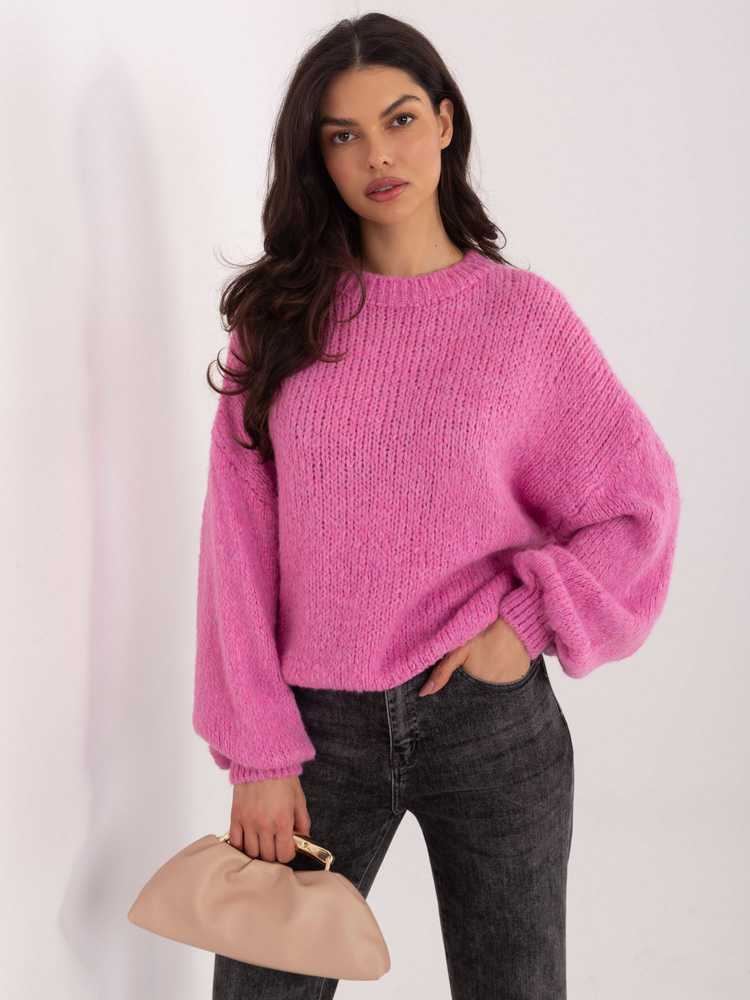 Italy Moda Sweter-MI-SW-1909.68-ciemny rožinė
