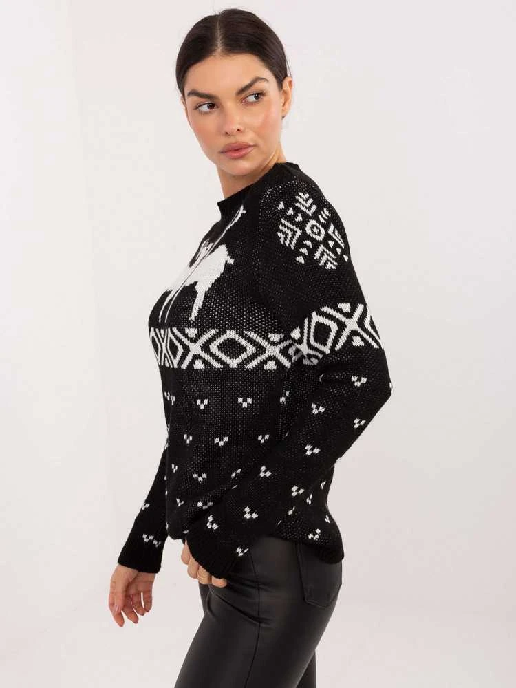 Italy Moda Sweter-MI-SW-19128.34-juoda