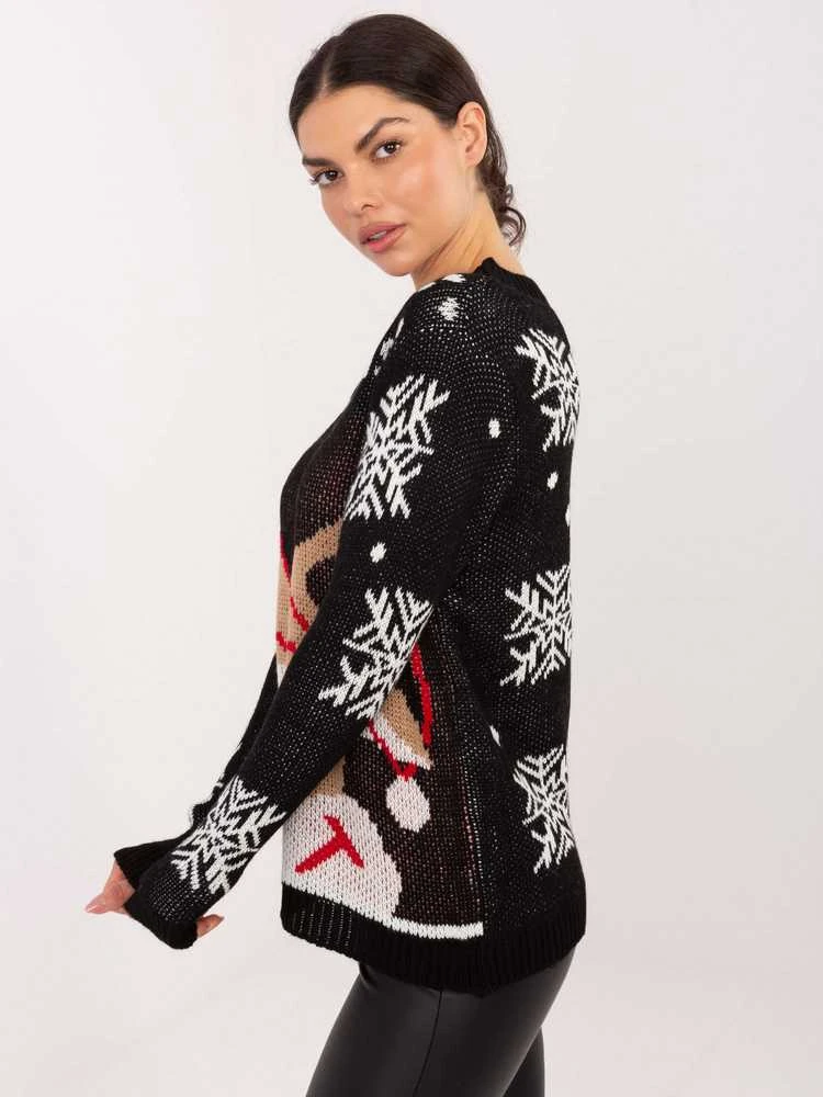 Italy Moda Sweter-MI-SW-19133.90-juoda