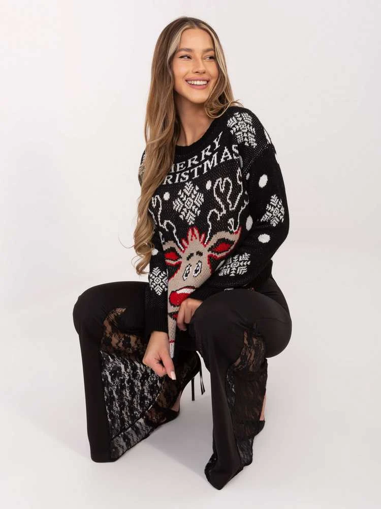 Italy Moda Sweter-MI-SW-19137.52-juoda