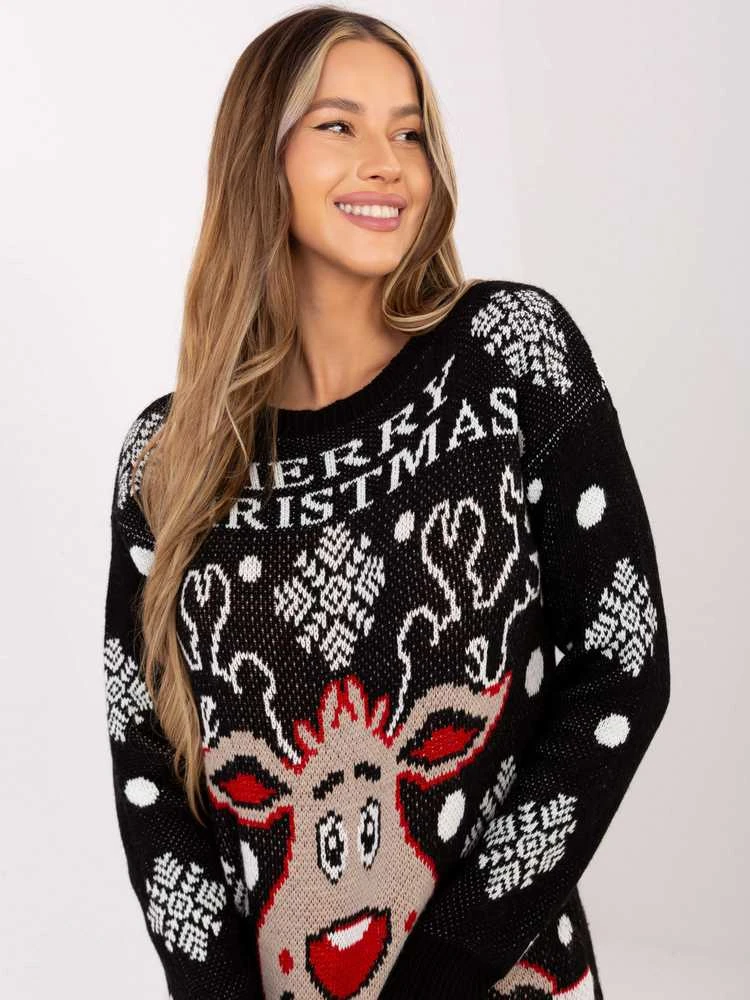 Italy Moda Sweter-MI-SW-19137.52-juoda