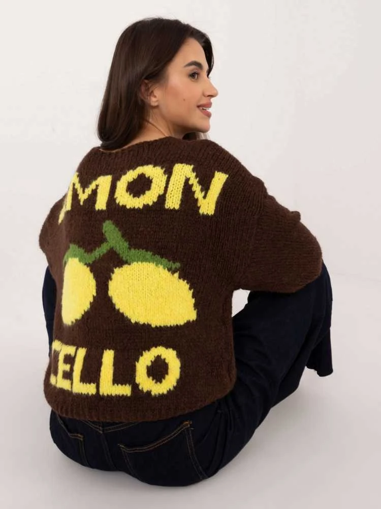 Italy Moda Sweter-MI-SW-2108.92-ruda