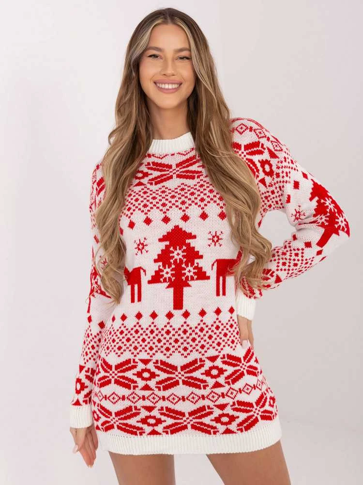 Italy Moda Sweter-MI-SW-2411.75-ecru