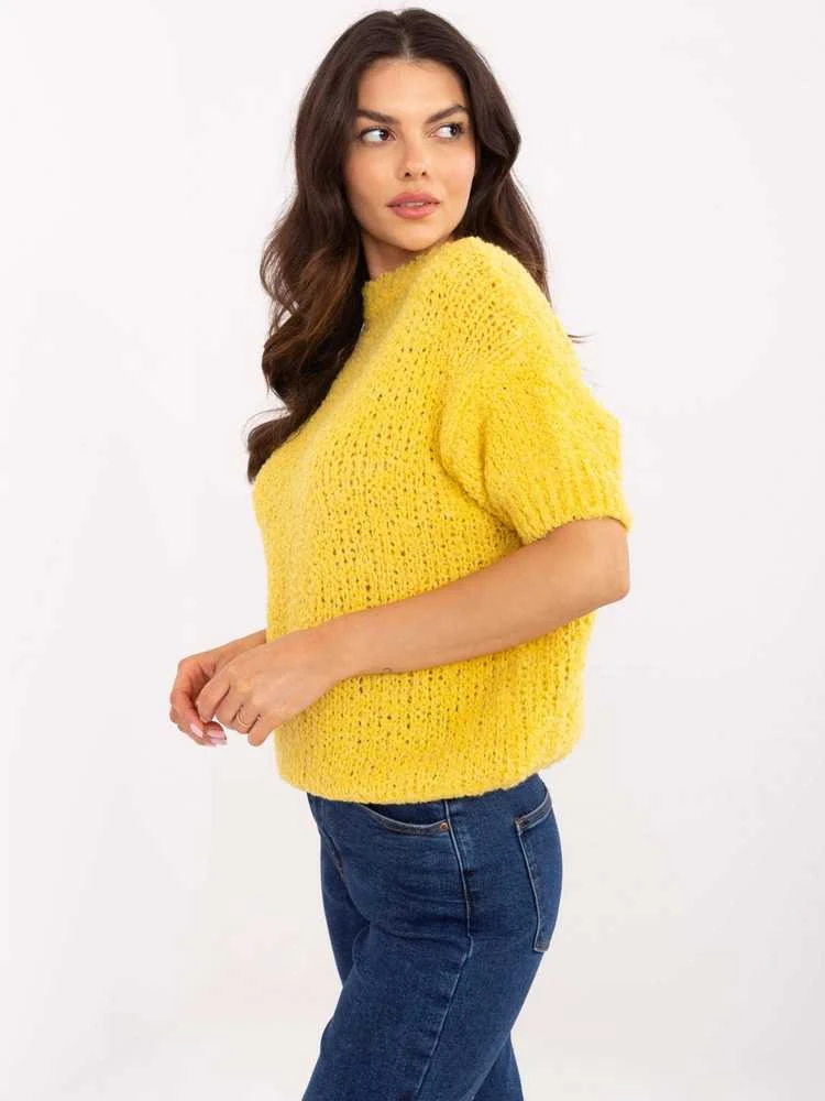 Italy Moda Sweter-MI-SW-2701.23-geltona