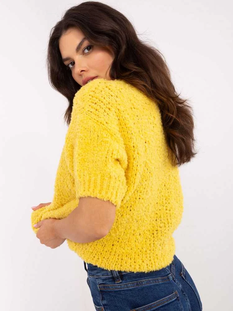 Italy Moda Sweter-MI-SW-2701.23-geltona