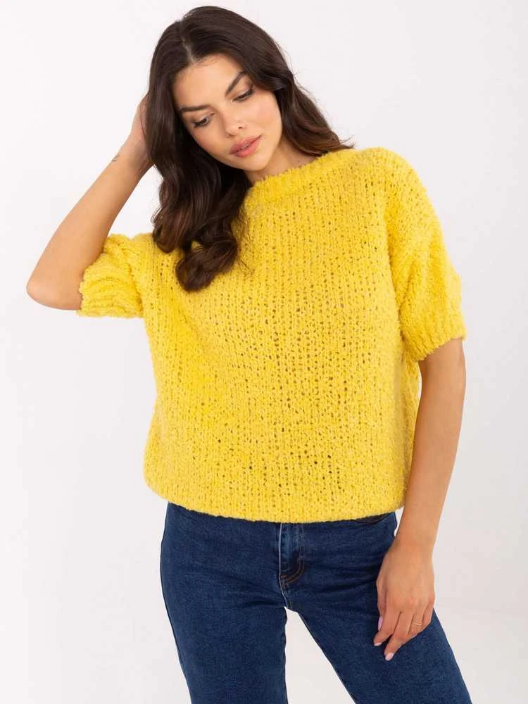 Italy Moda Sweter-MI-SW-2701.23-geltona