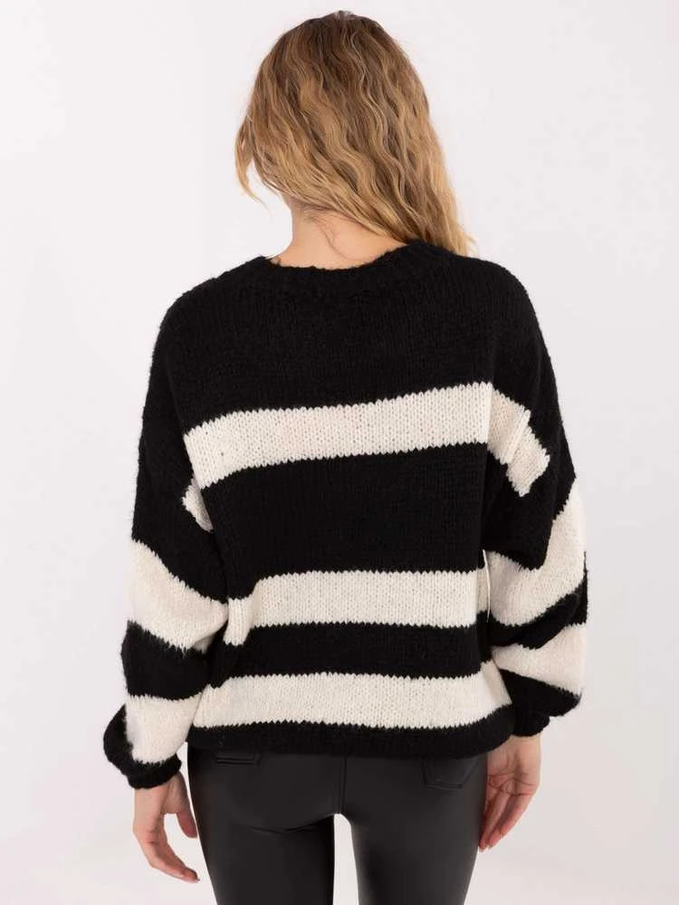 Italy Moda Sweter-MI-SW-2710.96-juoda